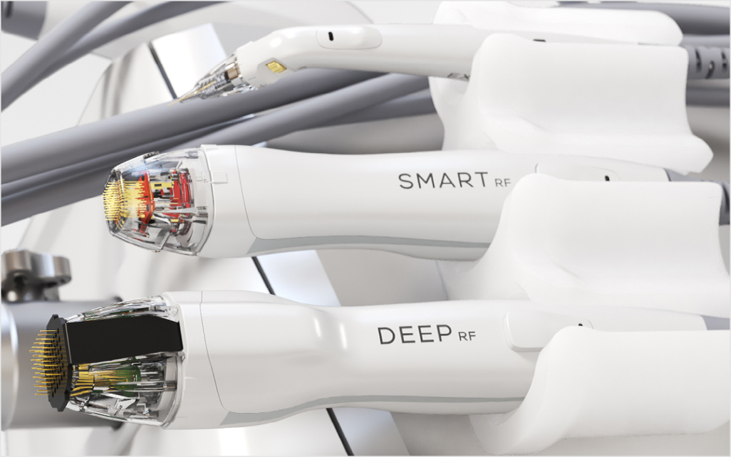 バーチュー RF のハンドピース3種(SMART RF・DEEP RF など)