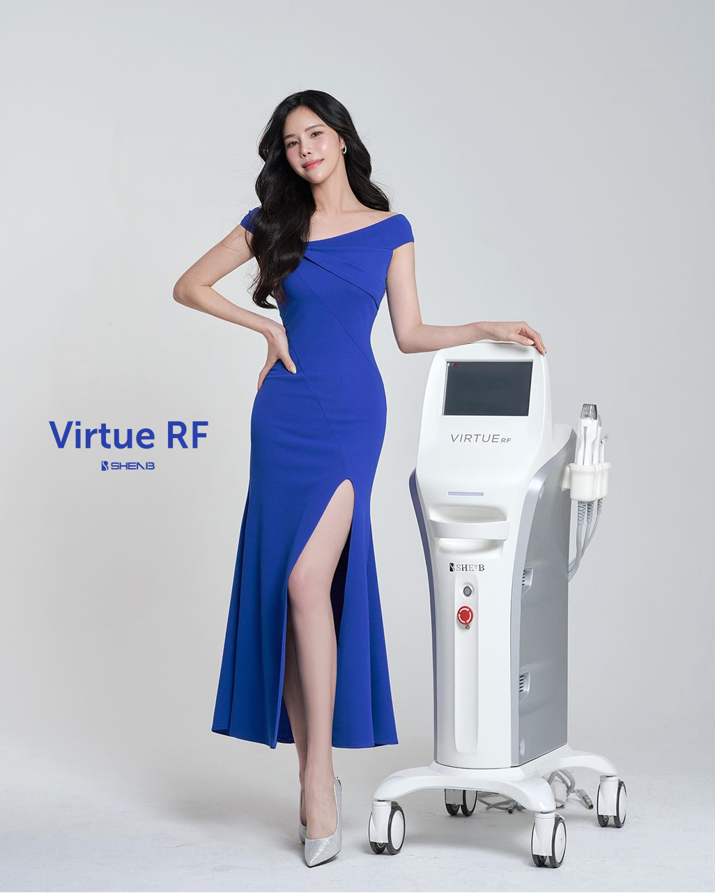 バーチュー RF(VIRTUE RF)の機器本体とモデルイメージ