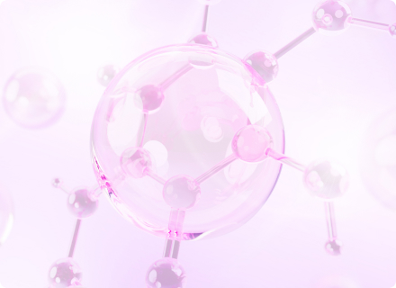 生体親和的な分子構造を表現したイメージ